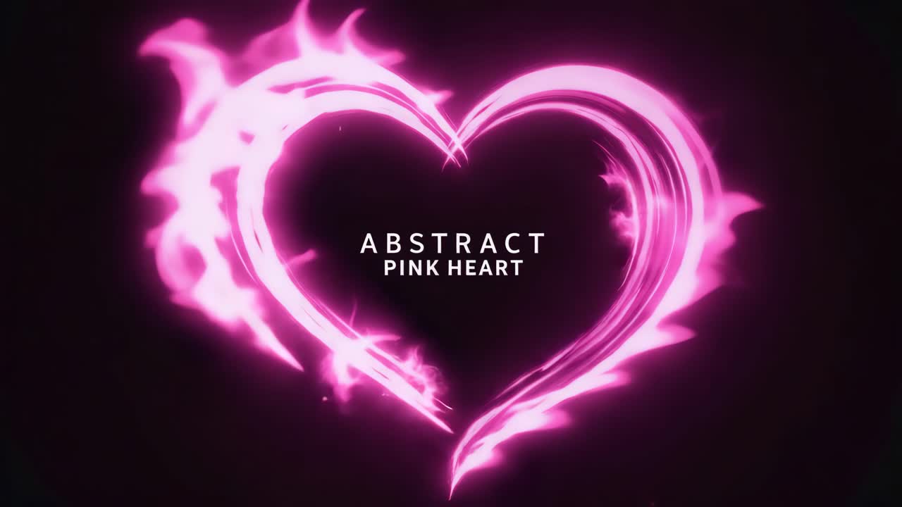 추상적인 분홍색 심장