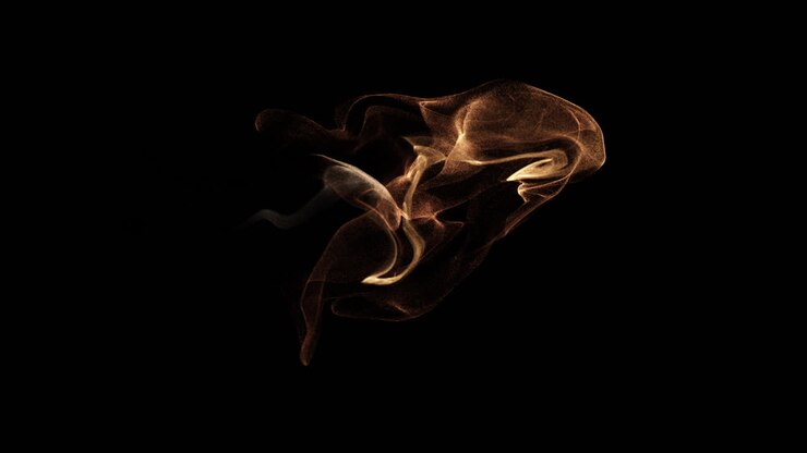 partículas de humo abstractas