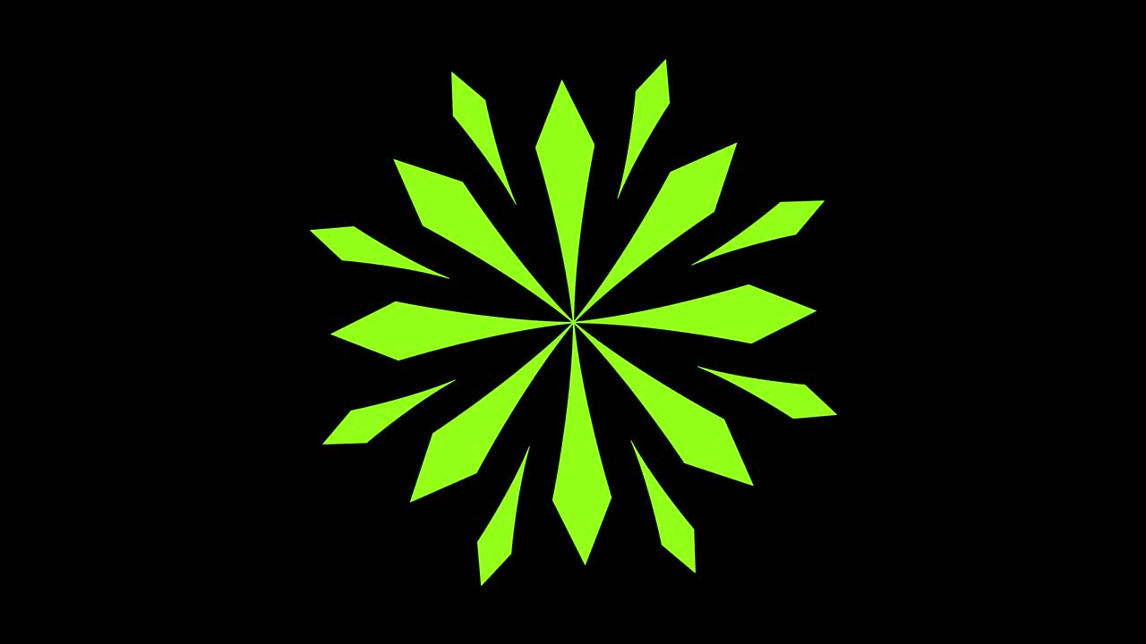 4K video model stroboscopic and hypnotic effect, in 16: 9 video format.