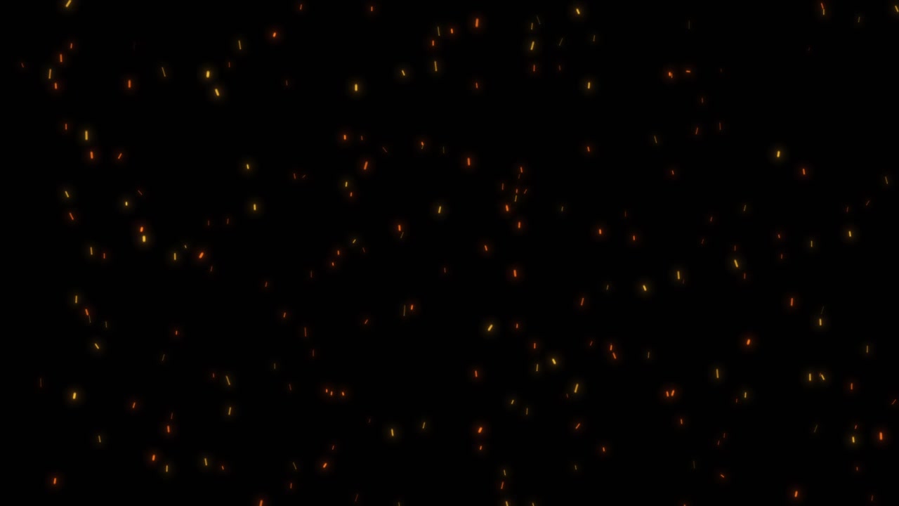 Abstract Sparkles on Black Background