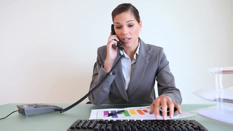 Businesswoman-checking-documents