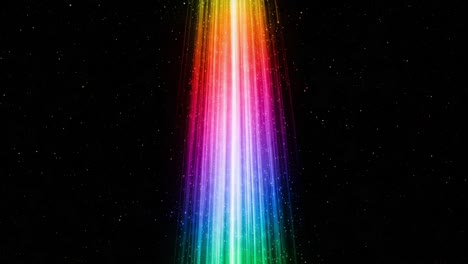 A Vibrant Display of Light: A Radiant Spectrum Emanating Through Darkness Creating a Stunning Visual Effect with Streaks of Color