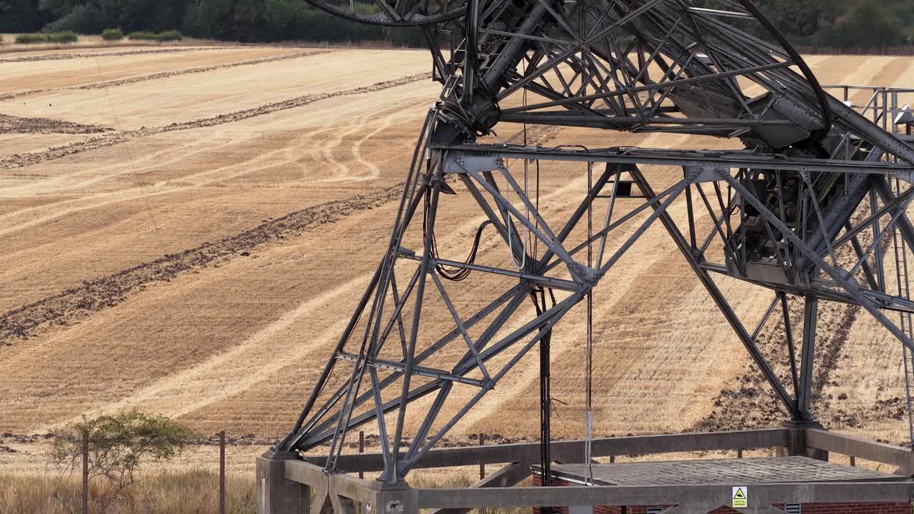 Observatory telescope stands in field, symbolizing scientific exploration