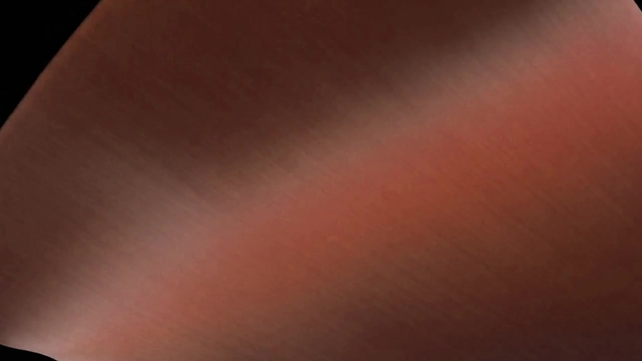 Abstract Copper Metal Sheet Folding and Disappearing into Darkness