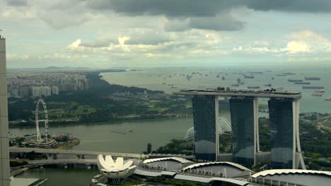 marina bay sand singapore waterfront helix bridge artscience museum