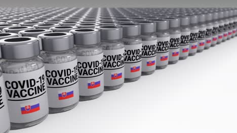 botellas de la vacuna contra el covid-19 eslovaquia