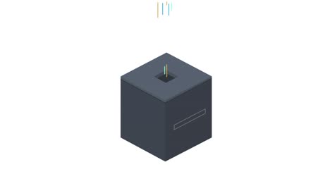los cálculos de la computadora. animación del servidor para el procesamiento de la información. dibujos animados