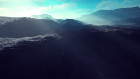barren mountains in afghanistan in dust