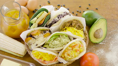 arepas, venezuelan dish made of corn flour