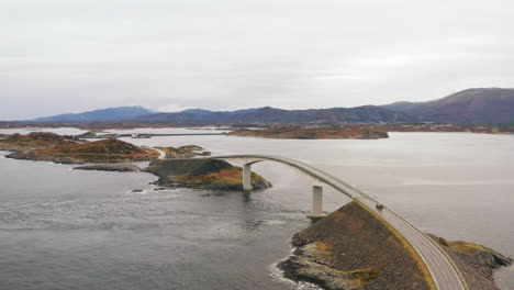 Amazing-Architecture-Of-Storseisundet-Bridge:-The-Longest-Bridge-In-The-Atlantic-Road---aerial-shot