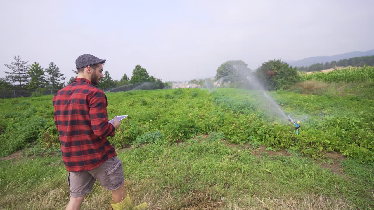 Agricoltura moderna e agricoltore