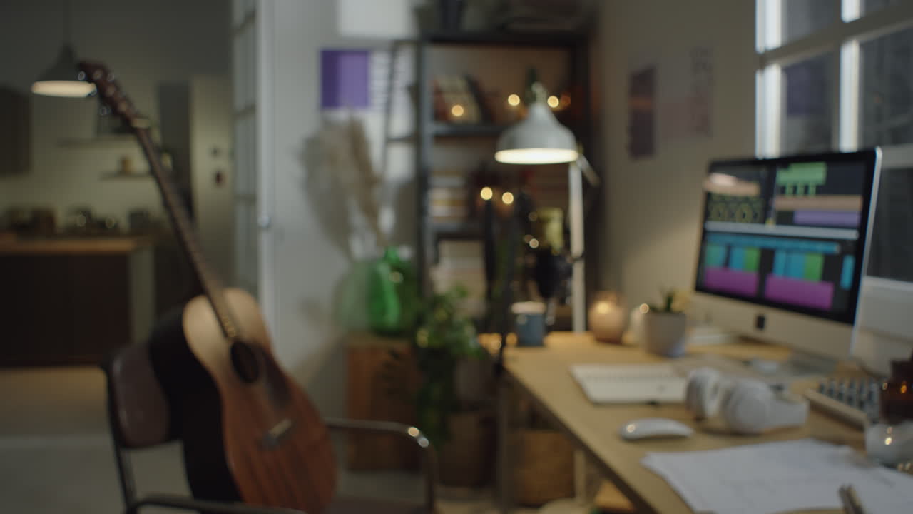 Living Room Set Up for Music Recording