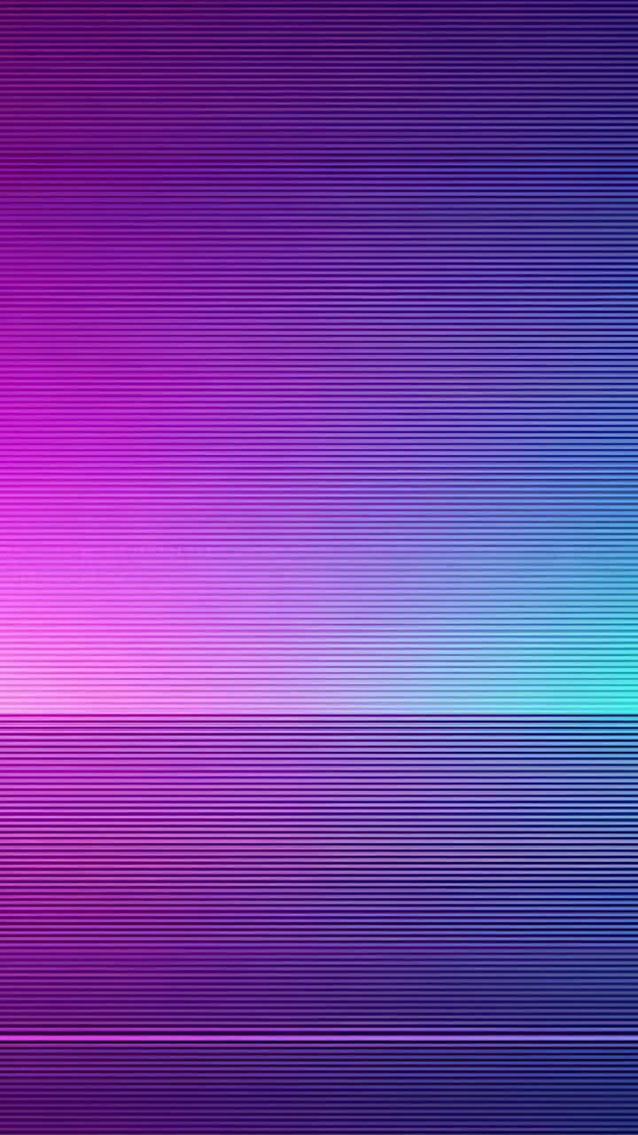 Vertical video: Playback starting magenta-cyan playing as wallpaper showing scanlines and horizon