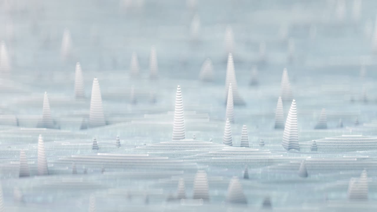 색 곡선, 시누스 파동, 원활한 루프, 3d 렌더링 애니메이션