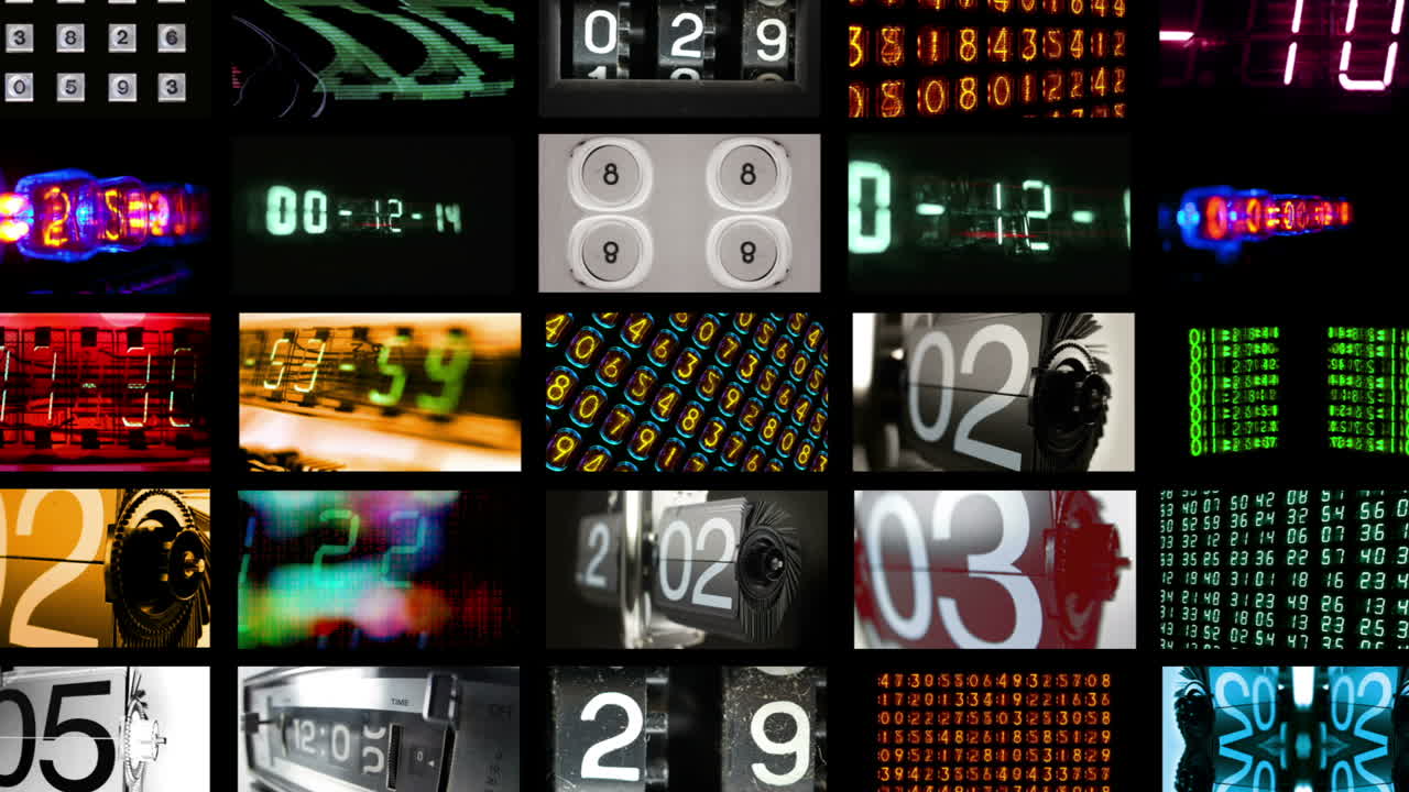 colección de números 0 16