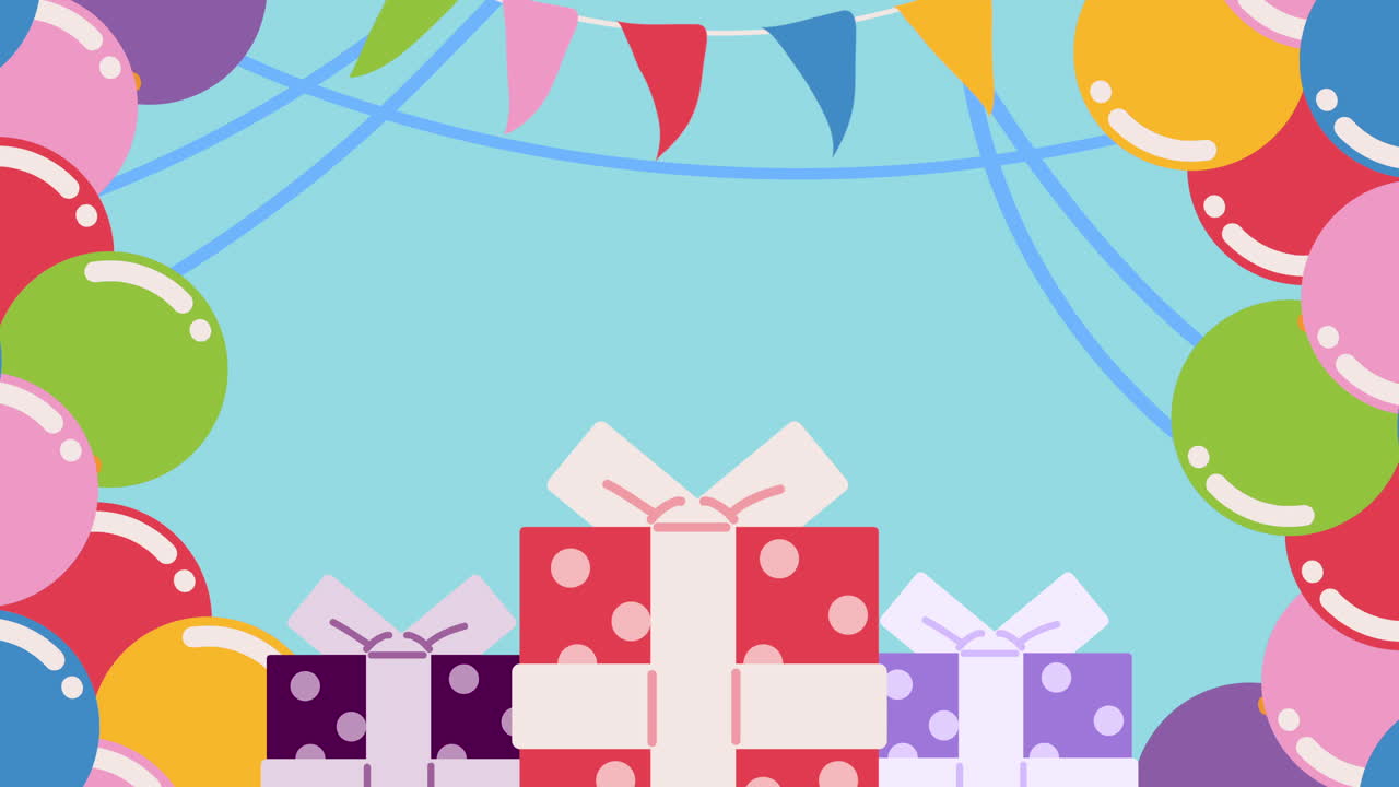 счастливого дня рождения подарки анимация