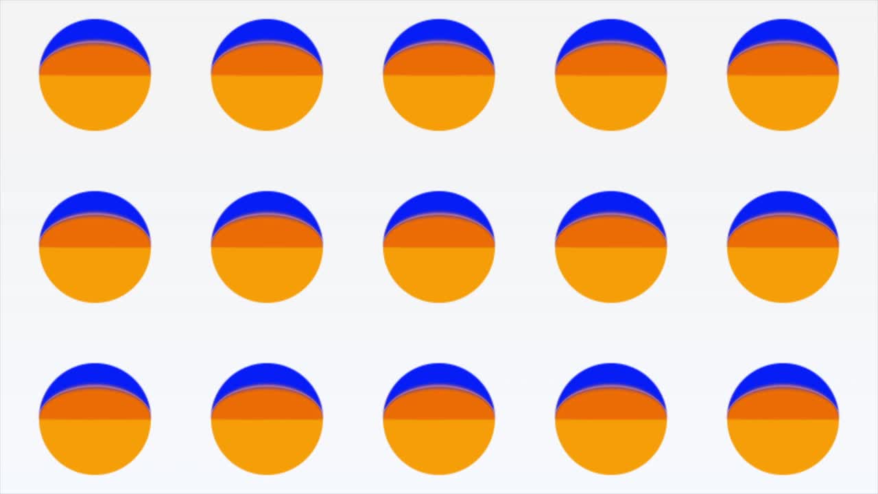 patrón geométrico abstracto de círculos azulados sobre fondo blanco