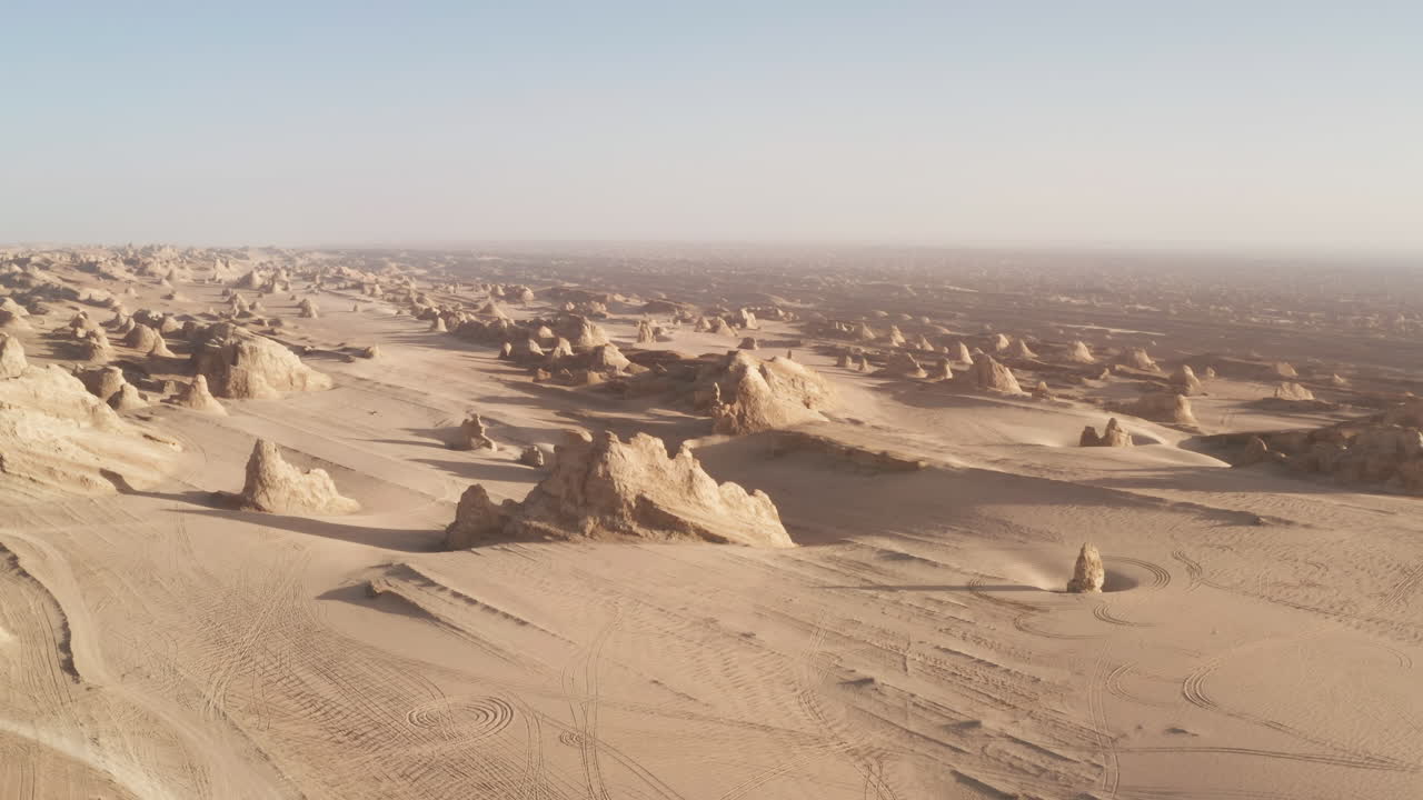 Hills and erosion terrain, natural background.
