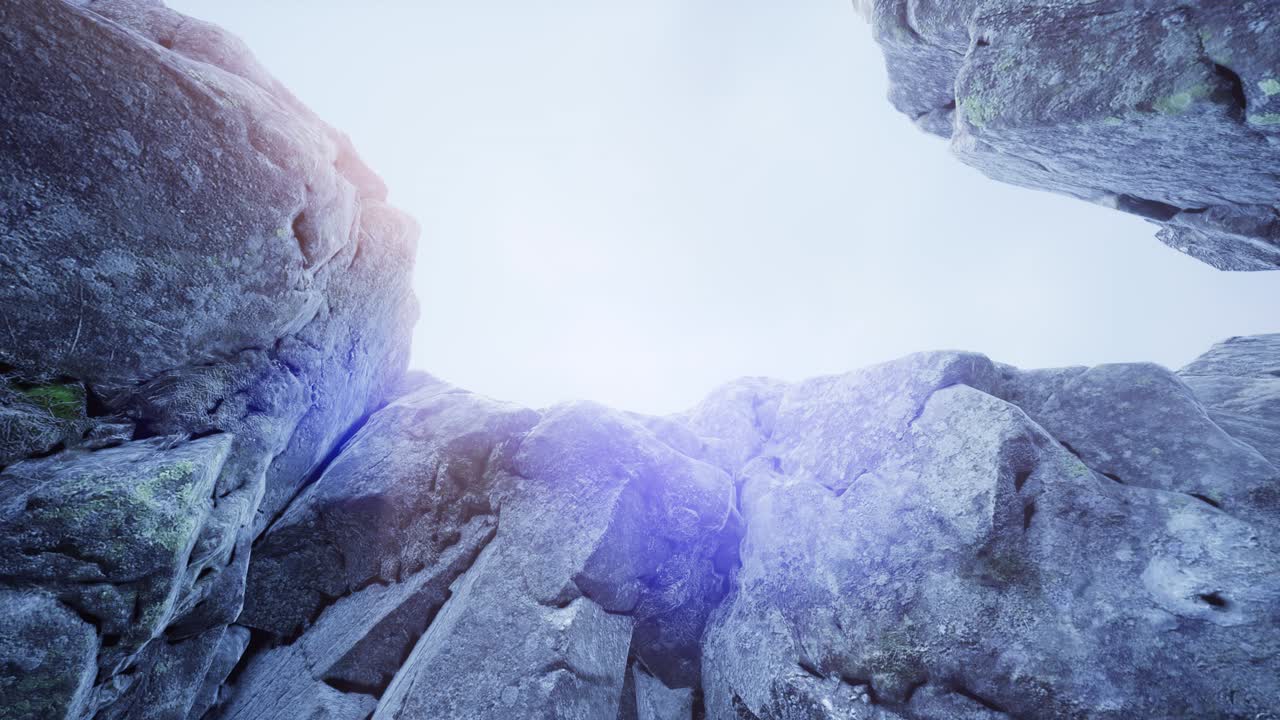 신비한 동굴 안의  ⁇ 빛