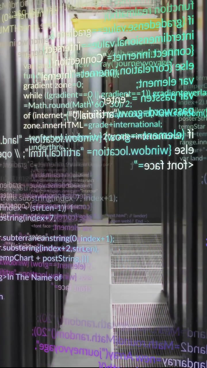 Animation of digital data processing over computer servers