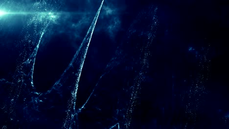 Particles Blue dust abstract light bokeh motion titles cinematic background loop