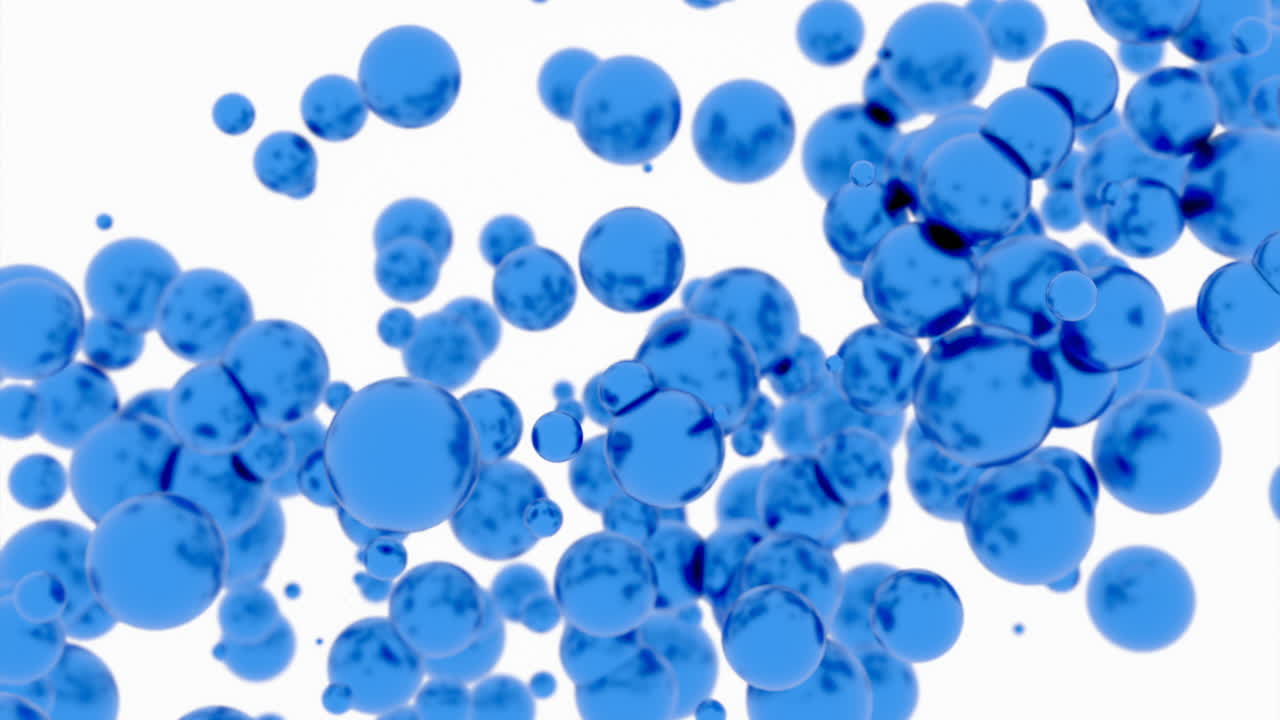 Blue Spheres Abstract Background