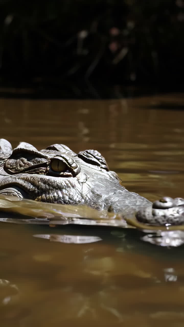 Crocodile in a River
