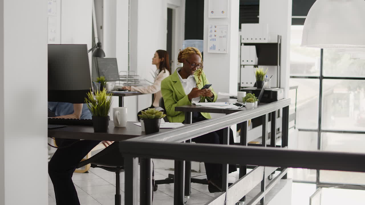 Business people in modern office