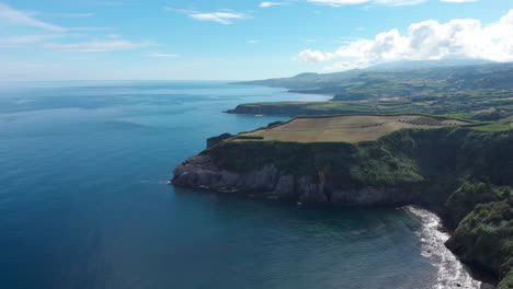 view to cliffs and beaches of coast on