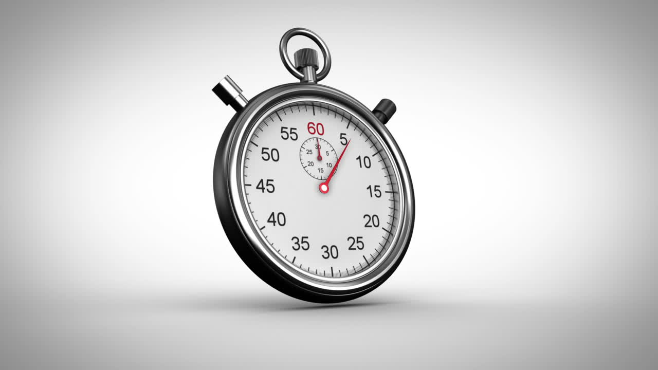 tiempo del cronómetro en fondo gris