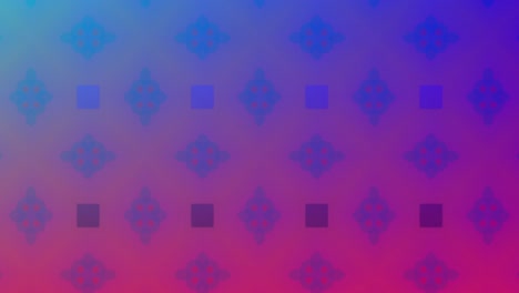 caleidoscopio formas abstractas rosadas, azules y púrpuras