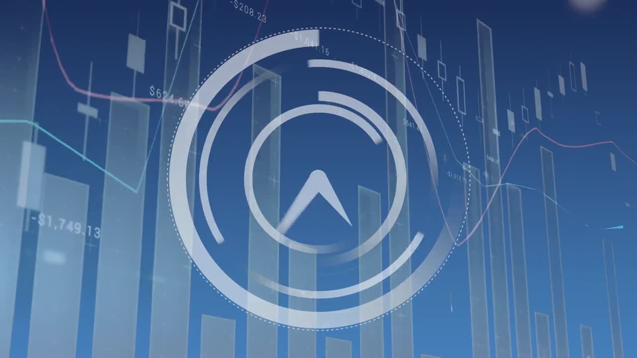 Clock with graphs and statistics