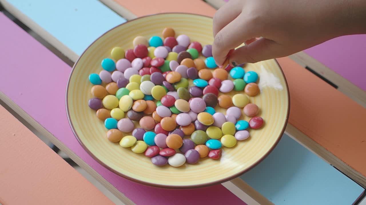 Candy on a plate