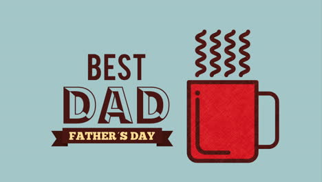 happy fathers day design, video animation