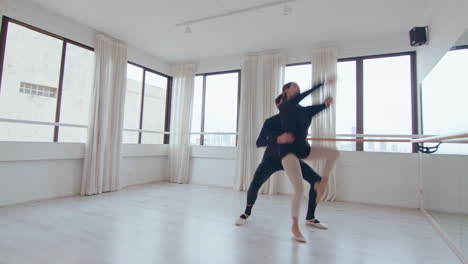 Young Dancers Practicing Ballet Performance at the Studio