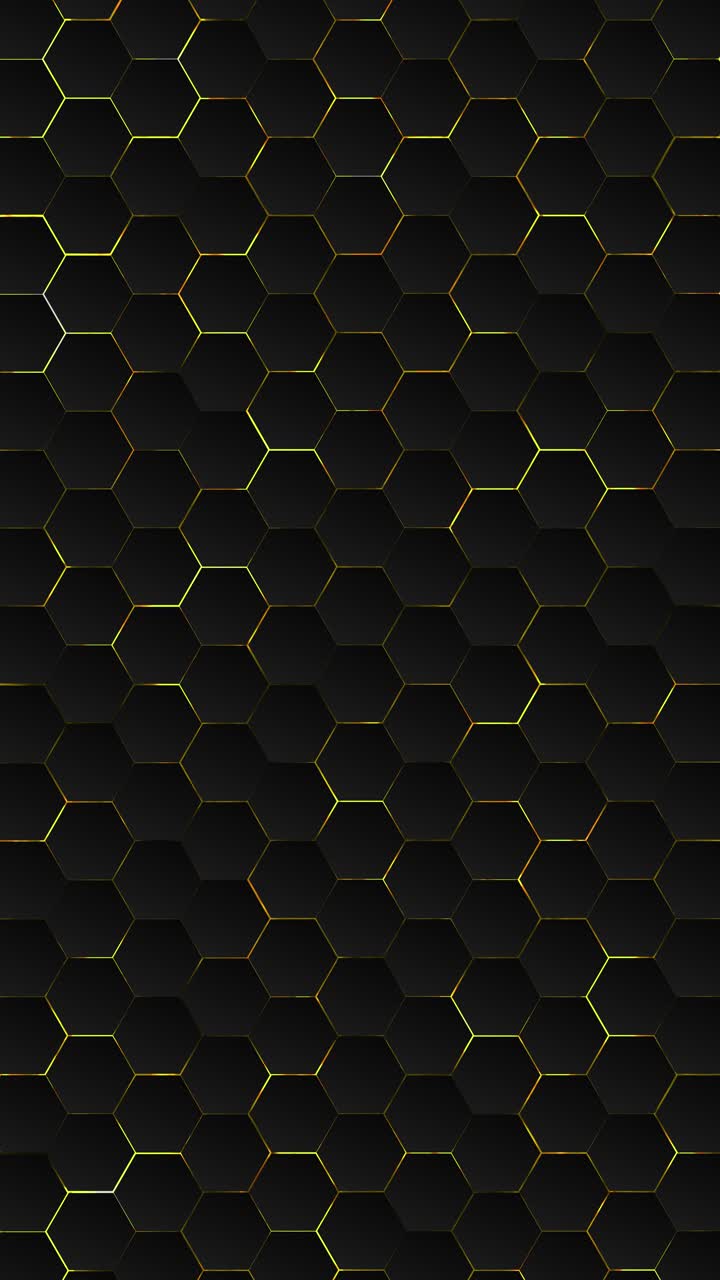 Elegant honeycomb design glowing gold edges hexagonal layout for modern digital interfaces luxury