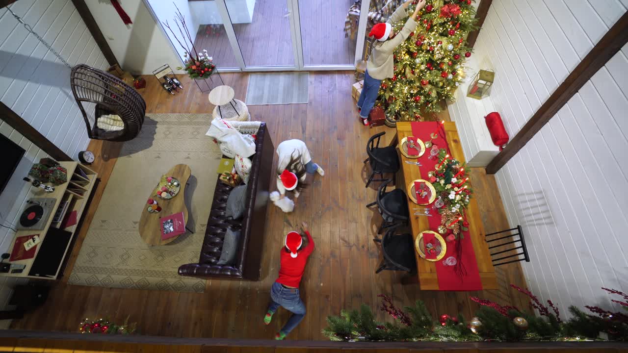 decoración del hogar de navidad y reunión familiar