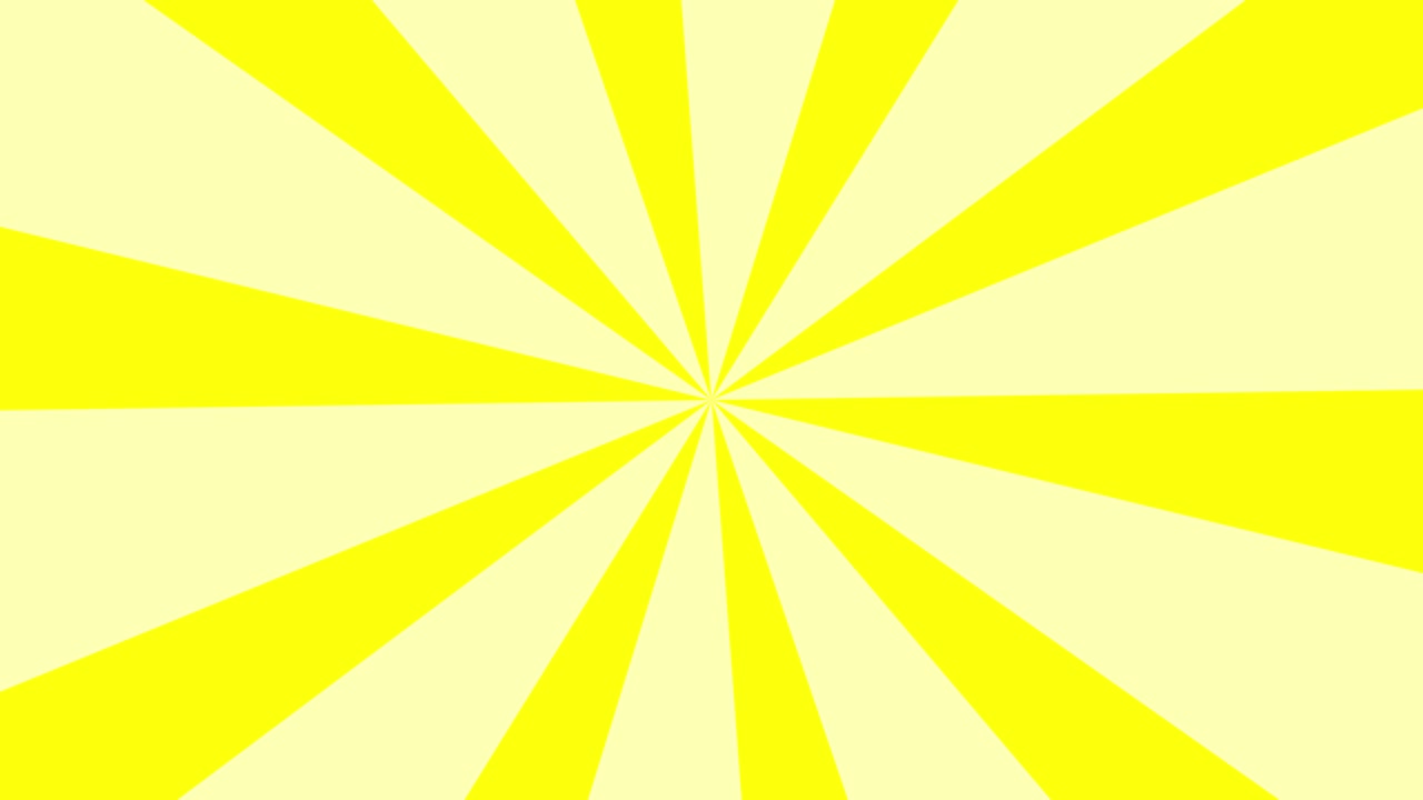 Spiral geometric abstract 2D animation spin visual effect shape pattern background optical illusion motion graphics digital art yellow