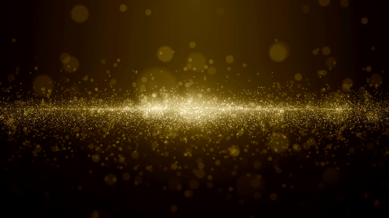 입자 금 반이는 보케상 먼지 추상적인 배경 루프
