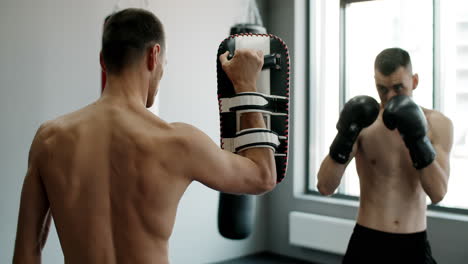 sesión de entrenamiento de boxeo