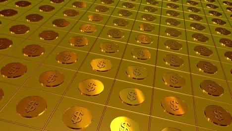 coins gold background.