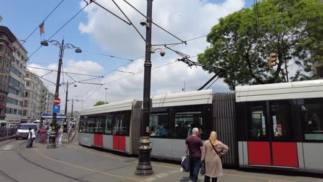 tram in istanbul city center