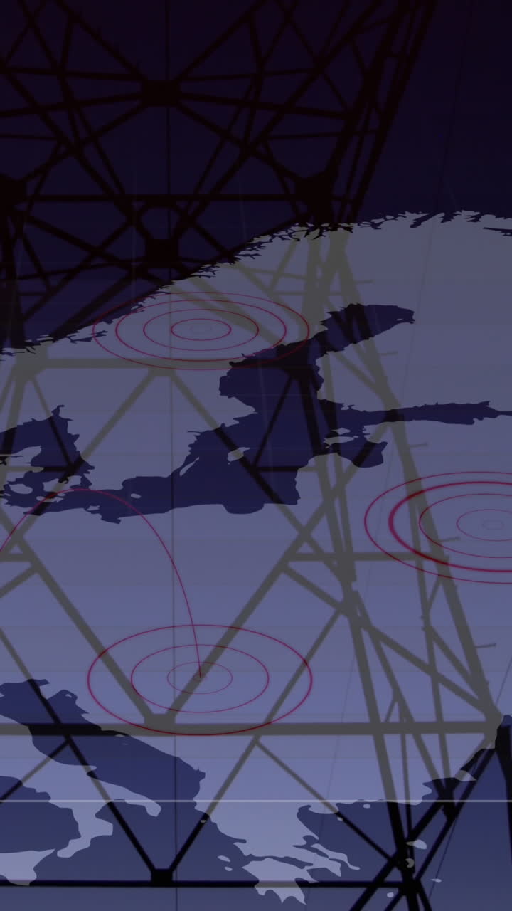 animación de europa y pylon sobre el procesamiento de datos