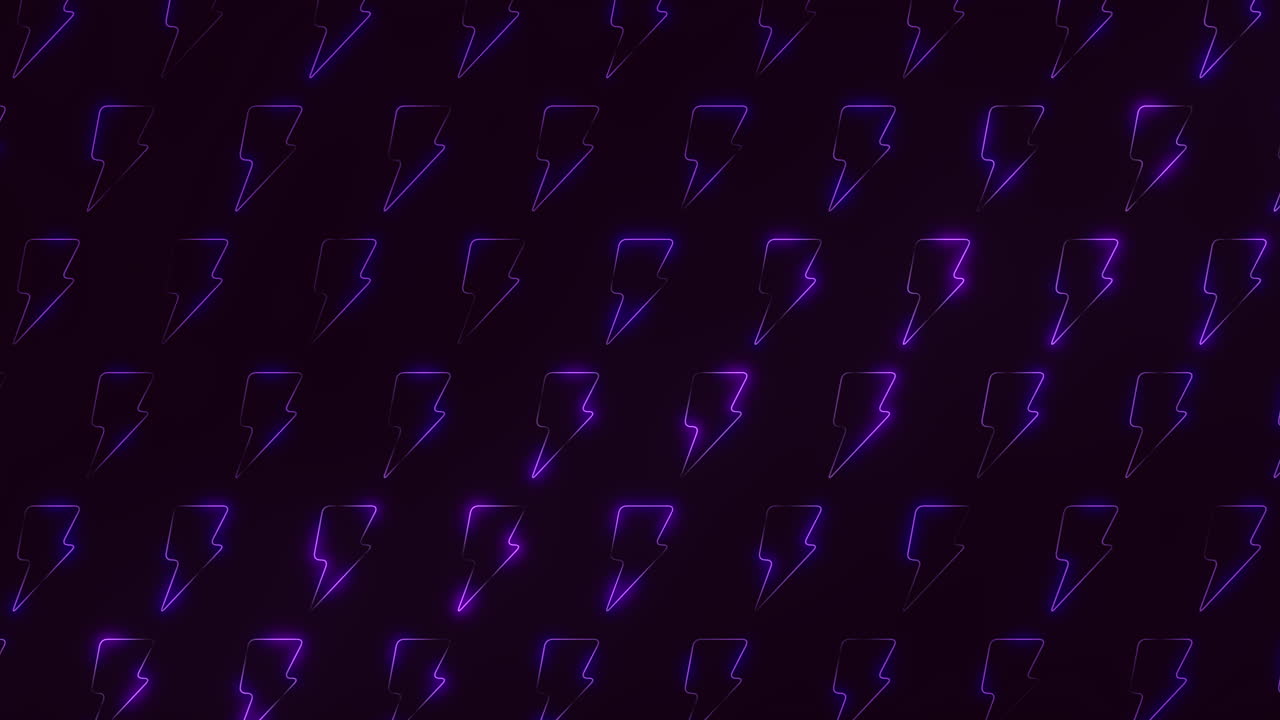 neon purpurové blesky