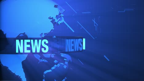 3d world news background loop