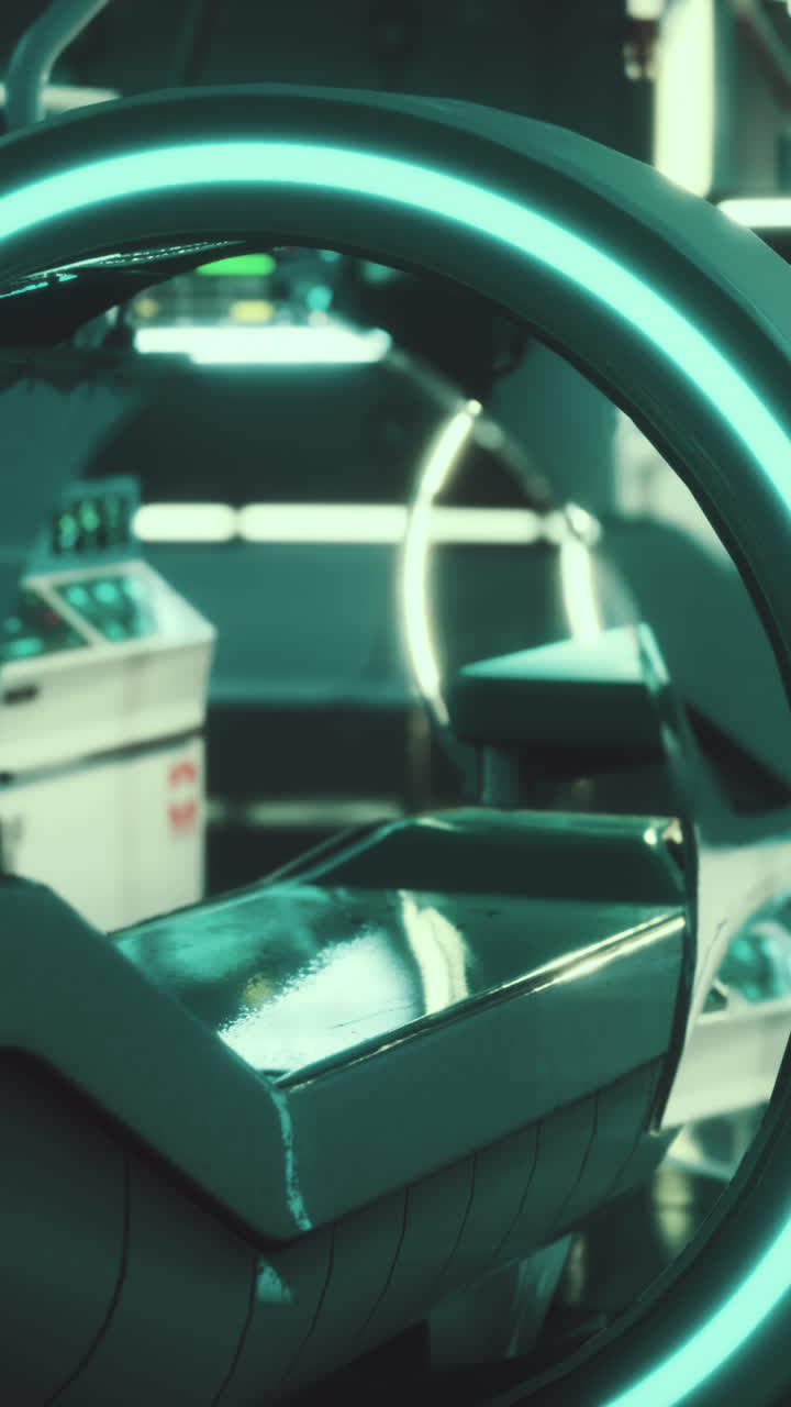 tecnología médica futurista - sala de exámenes