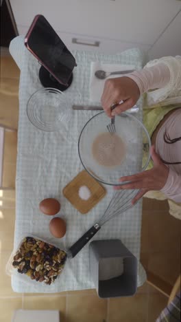 Woman Baking/Cooking at Home
