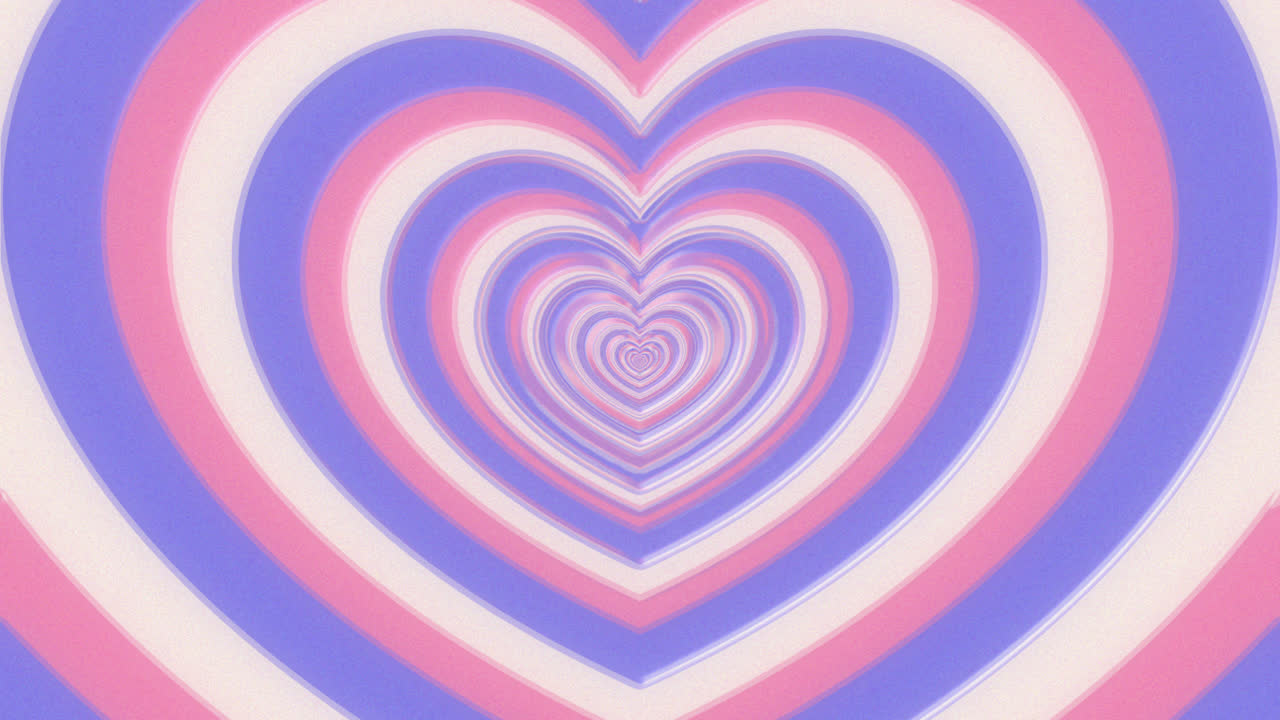 평평한 디자인의 모션 그래픽 야생 꽃 심장 벽지