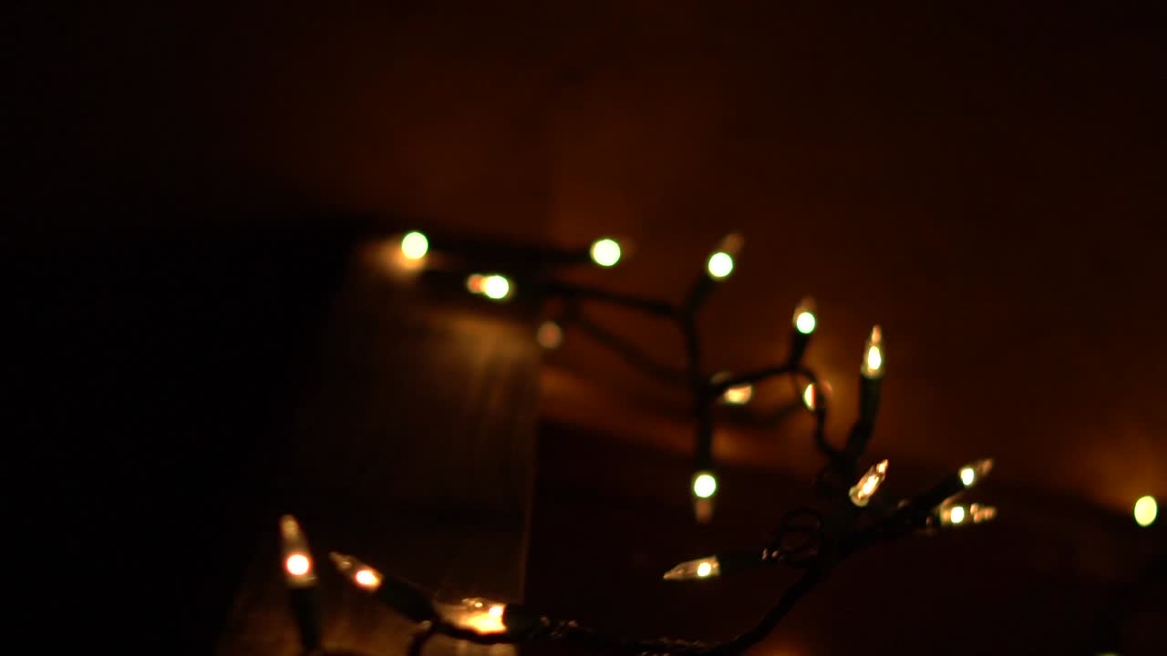 슬로우 모션 크리스마스 조명 무료 영상