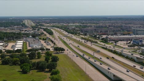 Vista-Aérea-De-99-Grand-Parkway-En-Katy,-Texas.